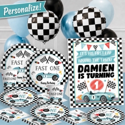 *Racing Fast ONE 1st Bday Personalized Kit for 20